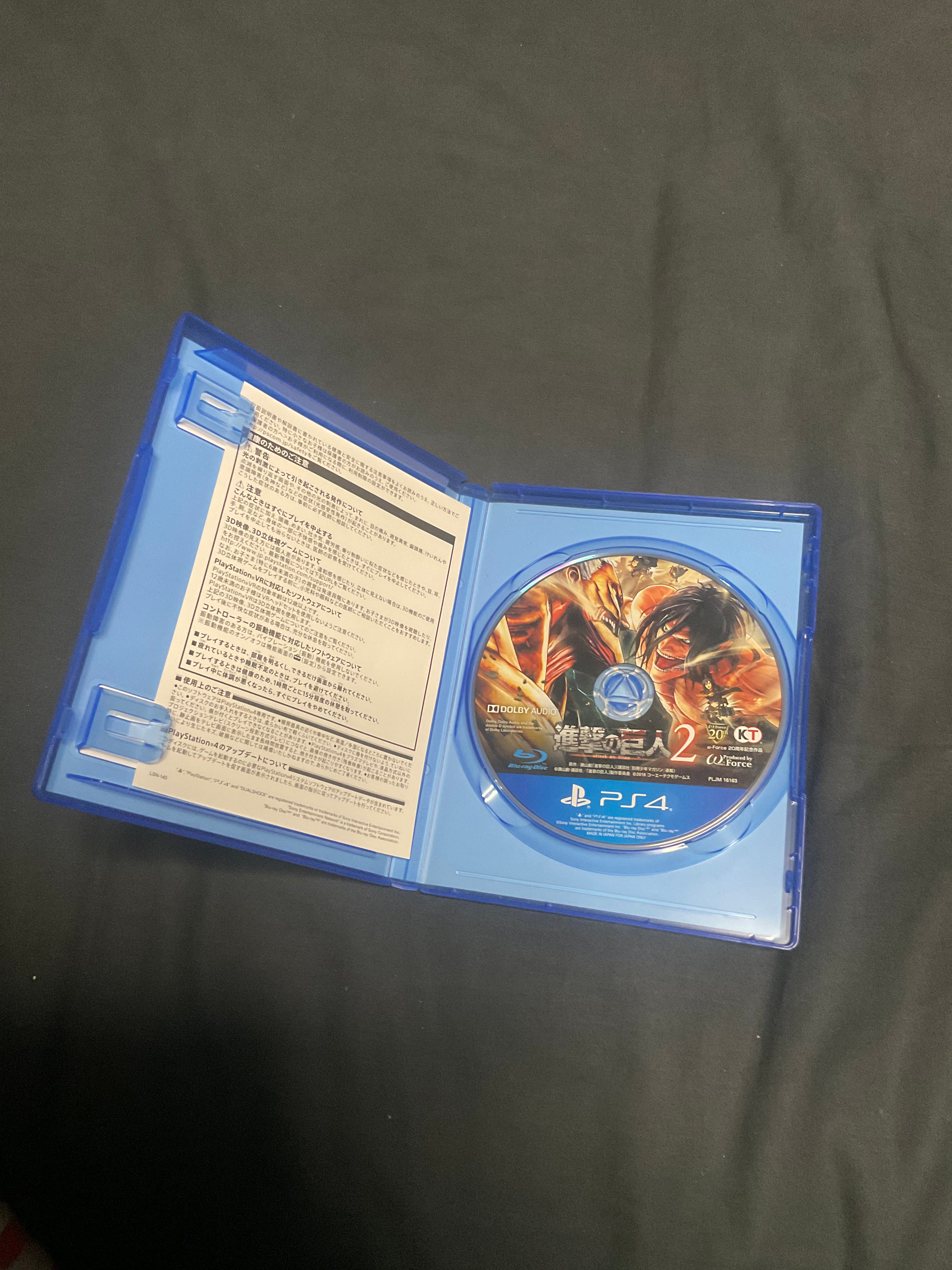 Attack on titan 2 PS4