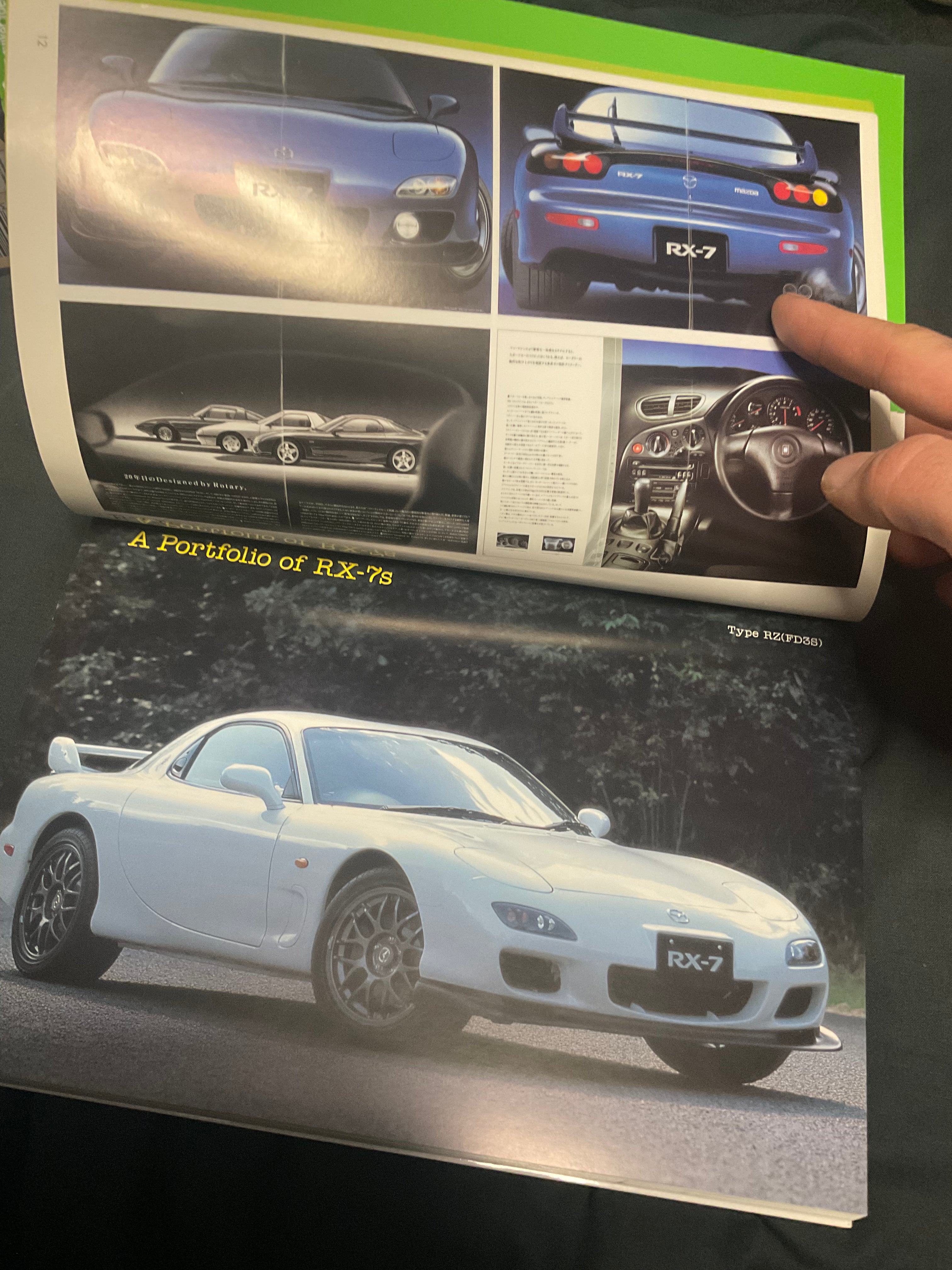 Mazda rx7 car graphic book! Ultra rare!
