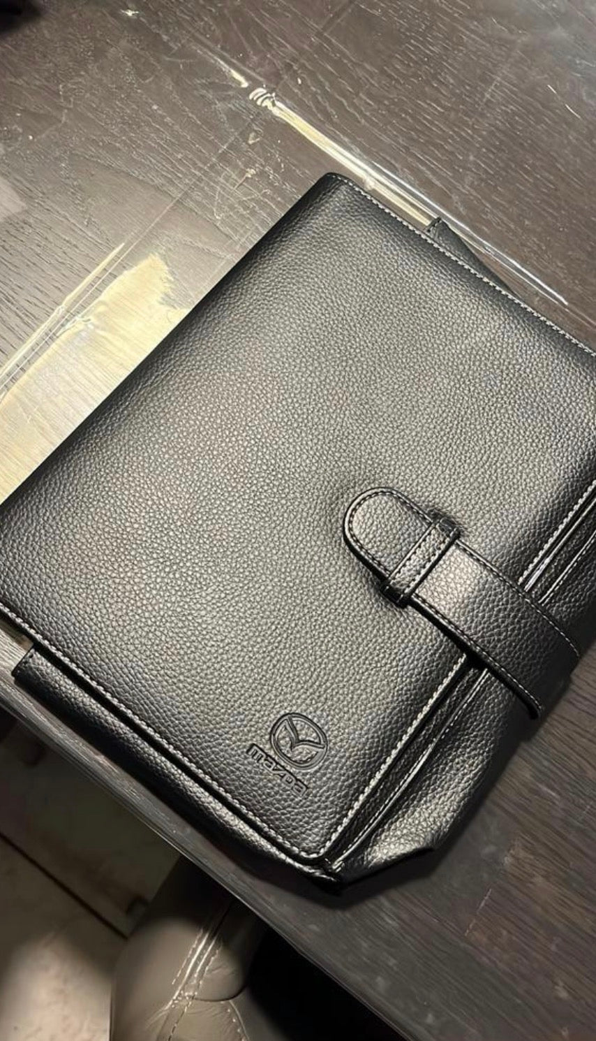 Mazda Leather car paper holder