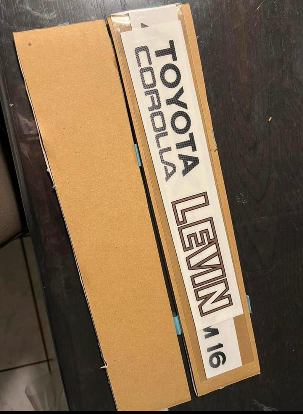 Toyota Corolla AE86 LEVIN rear stickers NOS