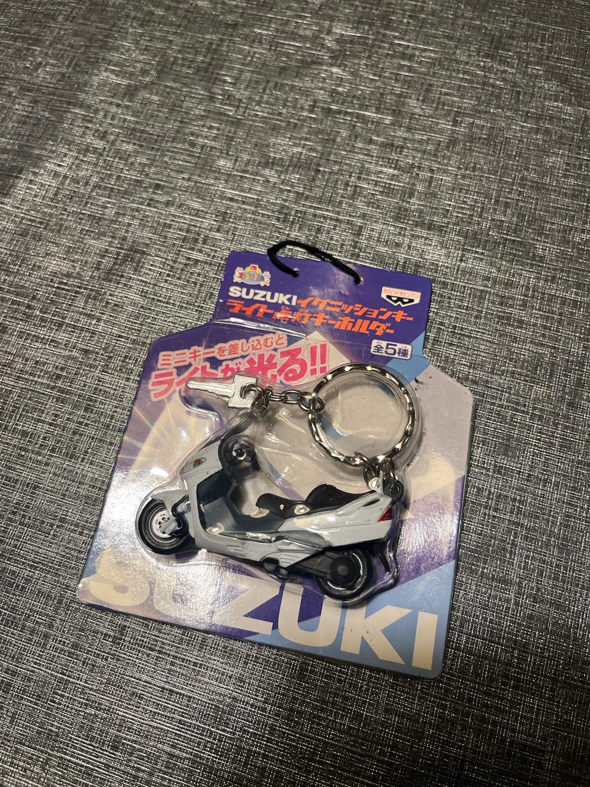 Suzuki scooter keychain with light!